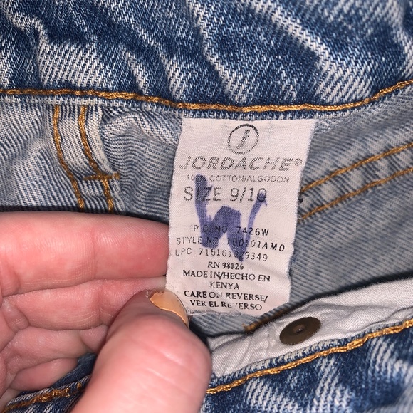 Jordache Vintage High Waisted Jean Shorts - Picture 3 of 3